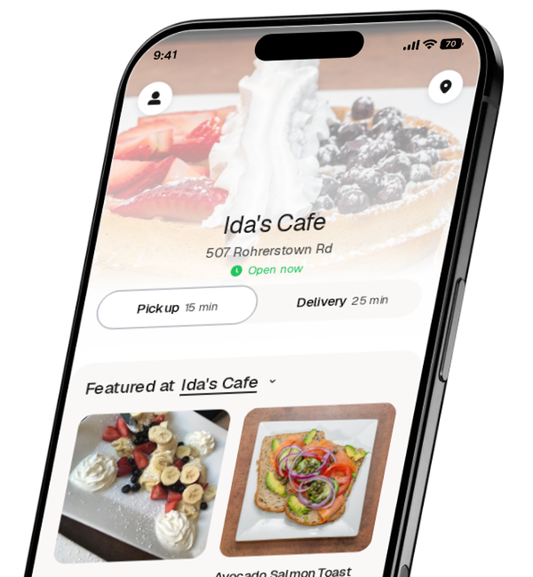 Ida's Cafe app preview