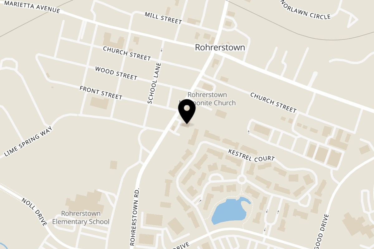 Map showing the location of Ida's Cafe on 507 Rohrerstown Rd in Lancaster